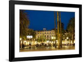 Placa Reial Square, Barcelona, Catalonia, Spain-null-Framed Art Print