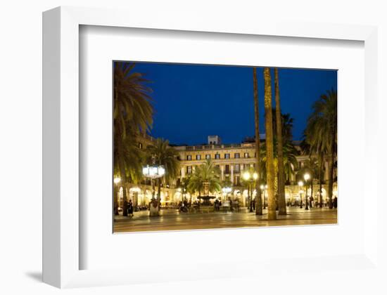 Placa Reial Square, Barcelona, Catalonia, Spain-null-Framed Art Print