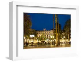 Placa Reial Square, Barcelona, Catalonia, Spain-null-Framed Art Print