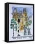 Place Alphonse Deville, Paris, France.-Richard Lawrence-Framed Stretched Canvas