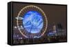 Place Bellecour, Fete Des Lumieres (Festival of Lights) Laser Show, Lyon, Rhone-Alpes, France-Christian Kober-Framed Stretched Canvas