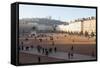 Place Bellecour, Lyon, Rhone-Alpes, France, Europe-Oliviero-Framed Stretched Canvas