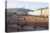 Place Bellecour, Lyon, Rhone-Alpes, France, Europe-Oliviero-Stretched Canvas