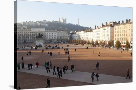 Place Bellecour, Lyon, Rhone-Alpes, France, Europe-Oliviero-Stretched Canvas