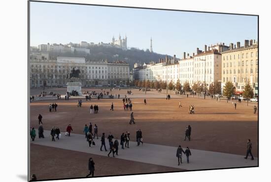 Place Bellecour, Lyon, Rhone-Alpes, France, Europe-Oliviero-Mounted Photographic Print