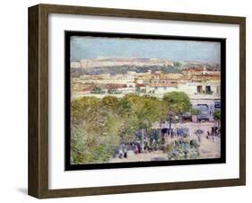 Place Centrale and Fort Cabanas, Havana, 1895-Childe Hassam-Framed Giclee Print