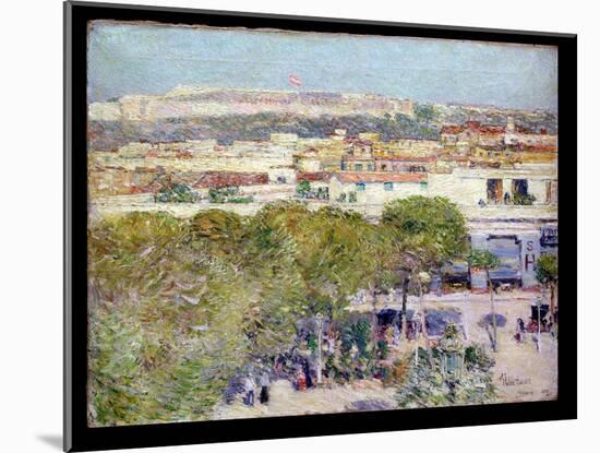 Place Centrale and Fort Cabanas, Havana, 1895-Childe Hassam-Mounted Giclee Print