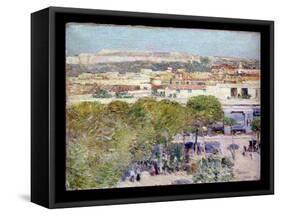 Place Centrale and Fort Cabanas, Havana, 1895-Childe Hassam-Framed Stretched Canvas