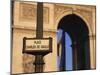 Place Charles De Gaulle Street Sign and the Arc De Triomphe, Paris, France, Europe-null-Mounted Photographic Print