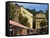 Place Charles Felix, Cours Saleya Market and Restaurant Area, Old Town, Nice, Alpes Maritimes, Prov-Peter Richardson-Framed Stretched Canvas