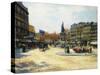 Place Clichy, Paris-Carlo Brancaccio-Stretched Canvas