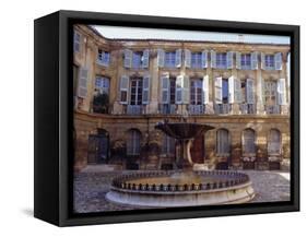 Place d'Albertas, Aix En Provence, Provence, France, Europe-John Miller-Framed Stretched Canvas