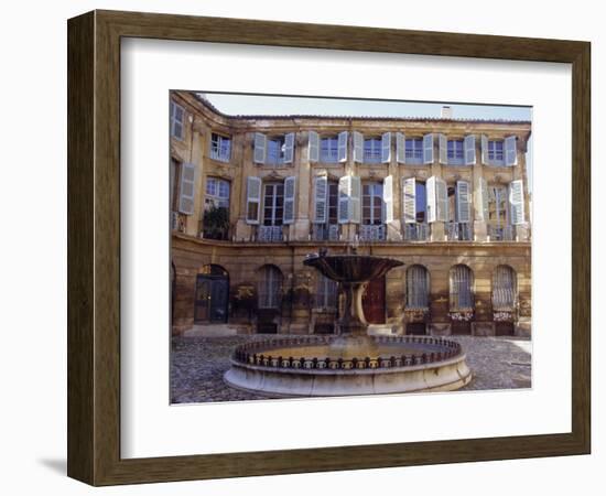 Place d'Albertas, Aix En Provence, Provence, France, Europe-John Miller-Framed Photographic Print