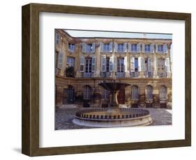 Place d'Albertas, Aix En Provence, Provence, France, Europe-John Miller-Framed Photographic Print