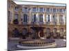 Place d'Albertas, Aix En Provence, Provence, France, Europe-John Miller-Mounted Photographic Print