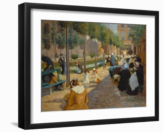 Place D'Anvers in Paris, 1880-Federico Zandomeneghi-Framed Giclee Print