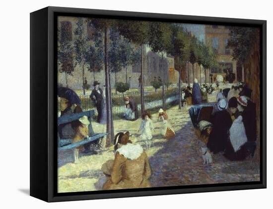 Place D'Anvers, Paris, 1880-Federigo Zandomeneghi-Framed Stretched Canvas