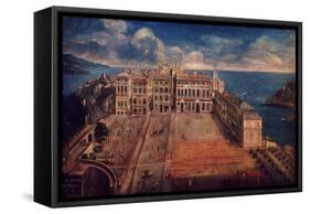 Place D'Armes, Palais Princier (Royal Palace), Monte Carlo, Monaco, in 1732-Giuseppe Bressan-Framed Stretched Canvas