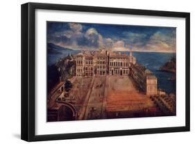 Place D'Armes, Palais Princier (Royal Palace), Monte Carlo, Monaco, in 1732-Giuseppe Bressan-Framed Giclee Print