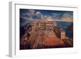 Place D'Armes, Palais Princier (Royal Palace), Monte Carlo, Monaco, in 1732-Giuseppe Bressan-Framed Giclee Print