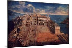 Place D'Armes, Palais Princier (Royal Palace), Monte Carlo, Monaco, in 1732-Giuseppe Bressan-Mounted Giclee Print