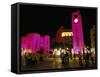 Place d'Etoile at Night, Beirut, Lebanon, Middle East-Alison Wright-Framed Stretched Canvas