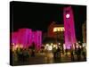 Place d'Etoile at Night, Beirut, Lebanon, Middle East-Alison Wright-Stretched Canvas