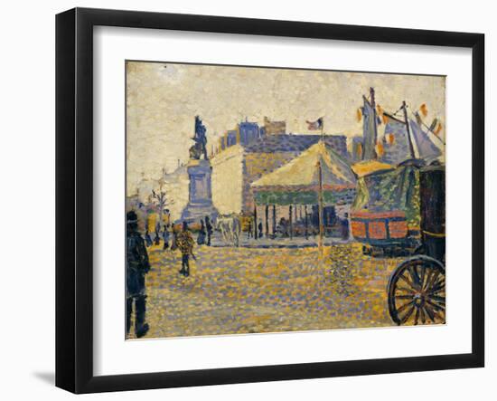 Place de Clichy, 1887-Paul Signac-Framed Giclee Print