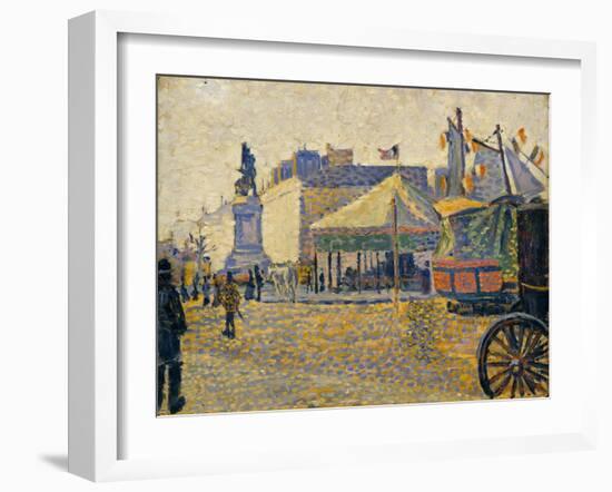 Place de Clichy, 1887-Paul Signac-Framed Giclee Print