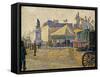 Place de Clichy, 1887-Paul Signac-Framed Stretched Canvas