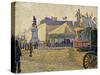 Place de Clichy, 1887-Paul Signac-Stretched Canvas