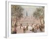 Place De L'Hotel-De-Ville, Paris-Jean Francois Raffaelli-Framed Giclee Print