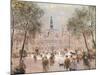 Place De L'Hotel-De-Ville, Paris-Jean Francois Raffaelli-Mounted Giclee Print