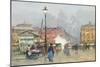 Place De L'Opera, Paris-Eugene Galien-Laloue-Mounted Giclee Print