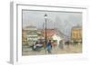 Place De L'Opera, Paris-Eugene Galien-Laloue-Framed Premium Giclee Print