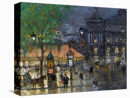 Place De L'Opéra, Paris-Konstantin Alexeyevich Korovin-Stretched Canvas