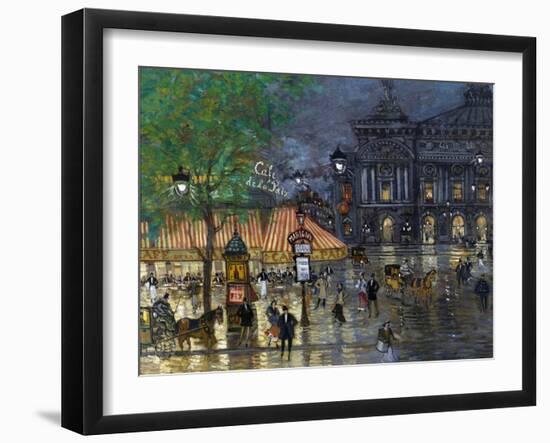 Place De L'Opéra, Paris-Konstantin Alexeyevich Korovin-Framed Giclee Print