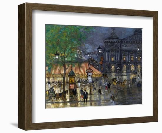Place De L'Opéra, Paris-Konstantin Alexeyevich Korovin-Framed Giclee Print