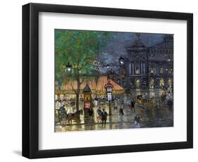 Place De L'Opéra, Paris-Konstantin Alexeyevich Korovin-Framed Giclee Print