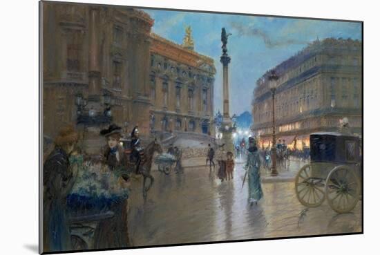 Place De L'Opera, Paris-Georges Stein-Mounted Giclee Print