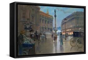 Place De L'Opera, Paris-Georges Stein-Framed Stretched Canvas