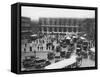 Place de L'Opera-null-Framed Stretched Canvas