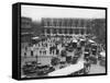Place de L'Opera-null-Framed Stretched Canvas