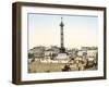 Place De La Bastille, Paris, Pub. 1900-null-Framed Giclee Print