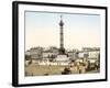 Place De La Bastille, Paris, Pub. 1900-null-Framed Giclee Print