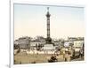 Place De La Bastille, Paris, Pub. 1900-null-Framed Giclee Print