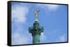 Place de la Bastille-Cora Niele-Framed Stretched Canvas