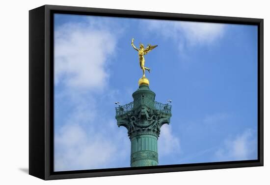 Place de la Bastille-Cora Niele-Framed Stretched Canvas