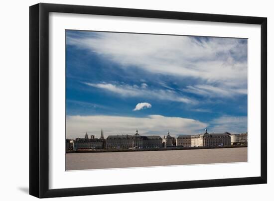 Place De La Bourse Along the Garonne River, Bordeaux, Gironde, Aquitaine, France-null-Framed Photographic Print