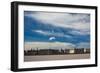 Place De La Bourse Along the Garonne River, Bordeaux, Gironde, Aquitaine, France-null-Framed Photographic Print